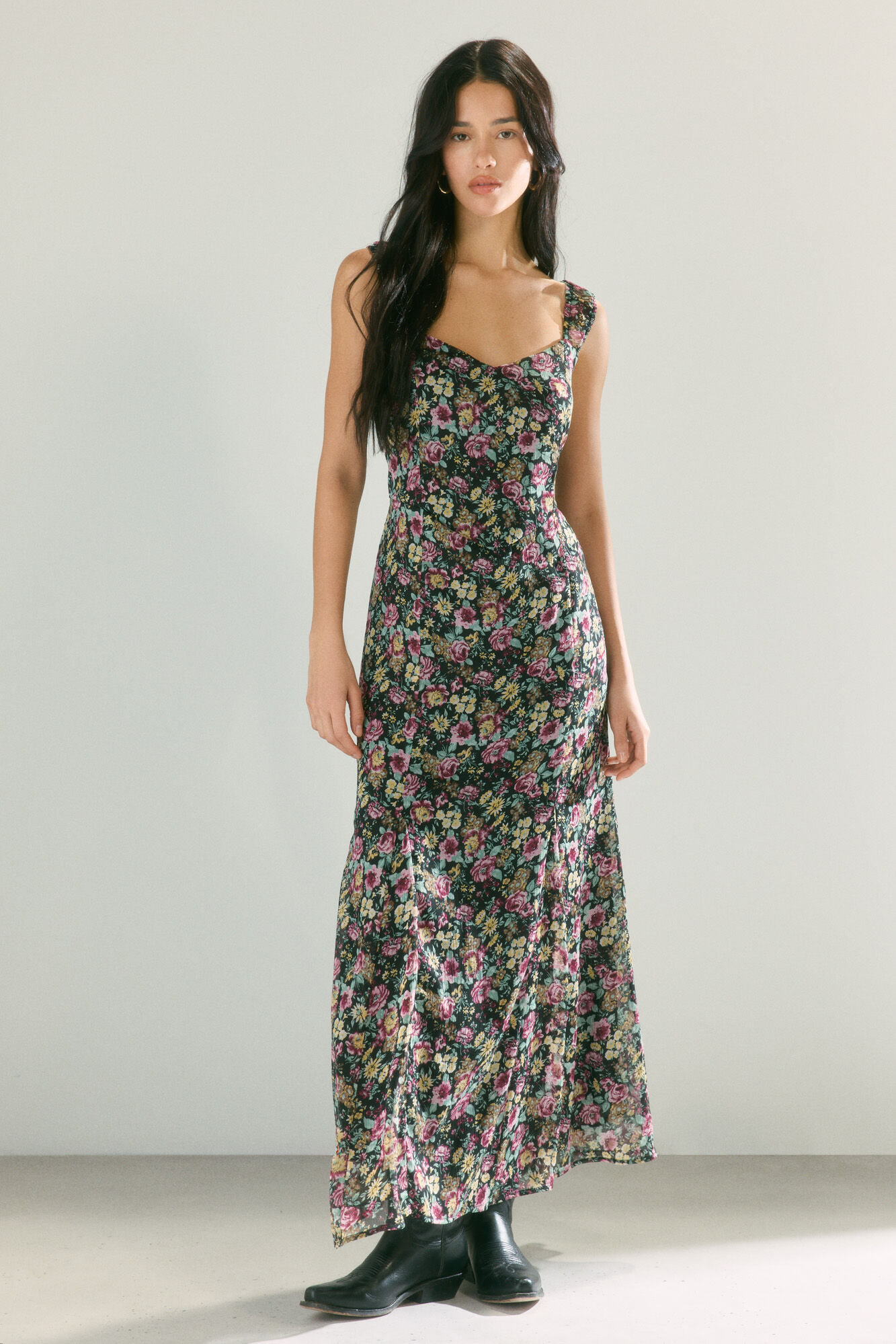 High Spirits Vestido Fleur negro