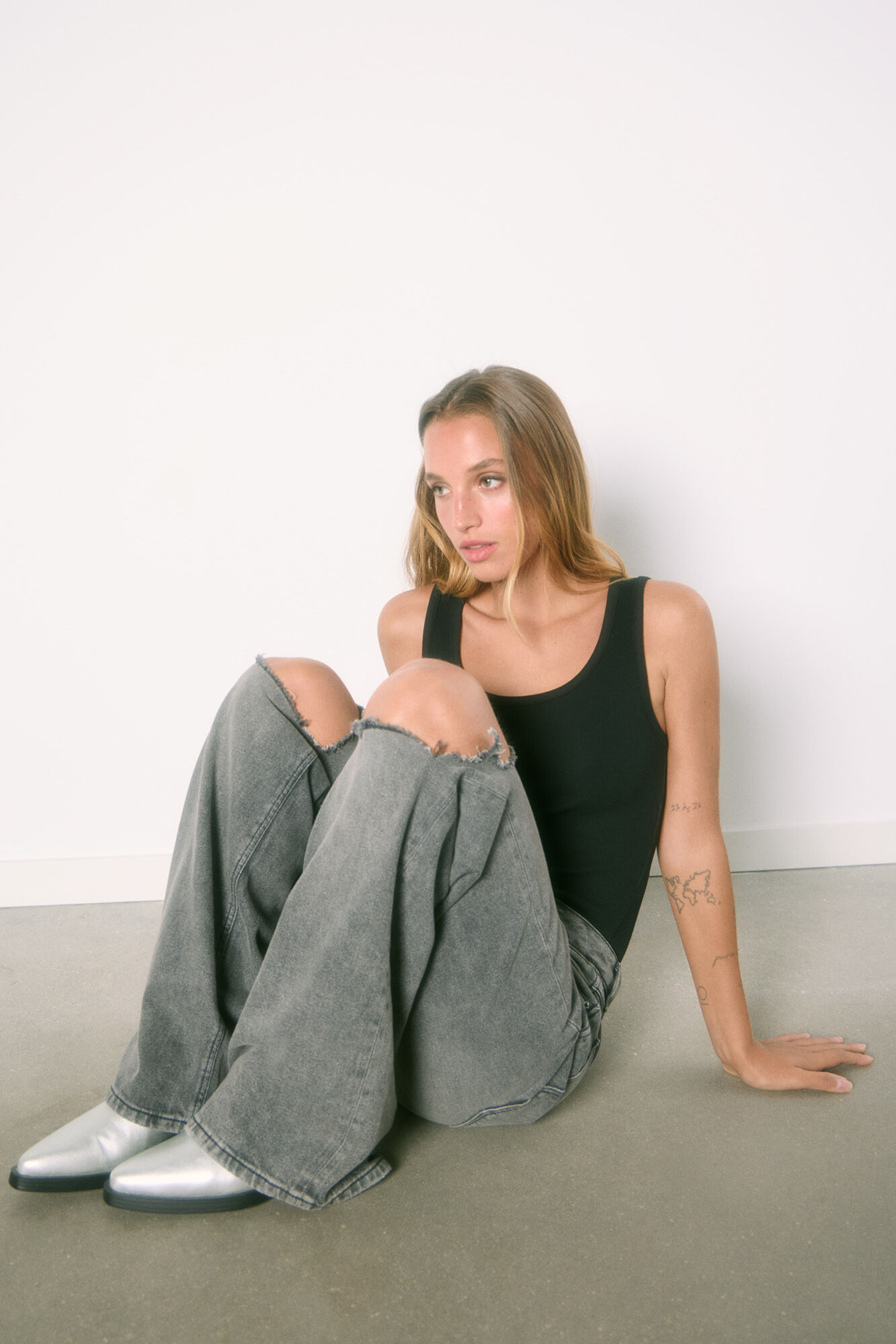 High Spirits Jeans Wide Leg "Euphoria" negro