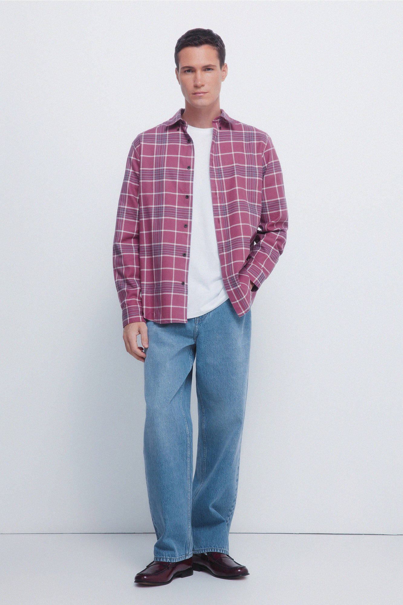 Springfield Camisa a camisa p&uacute;rpura