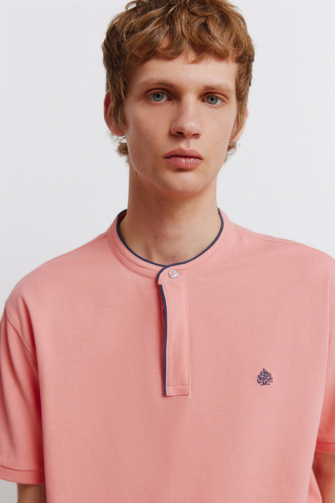 Springfield Polo de piqu&eacute; cuello mao slim fit