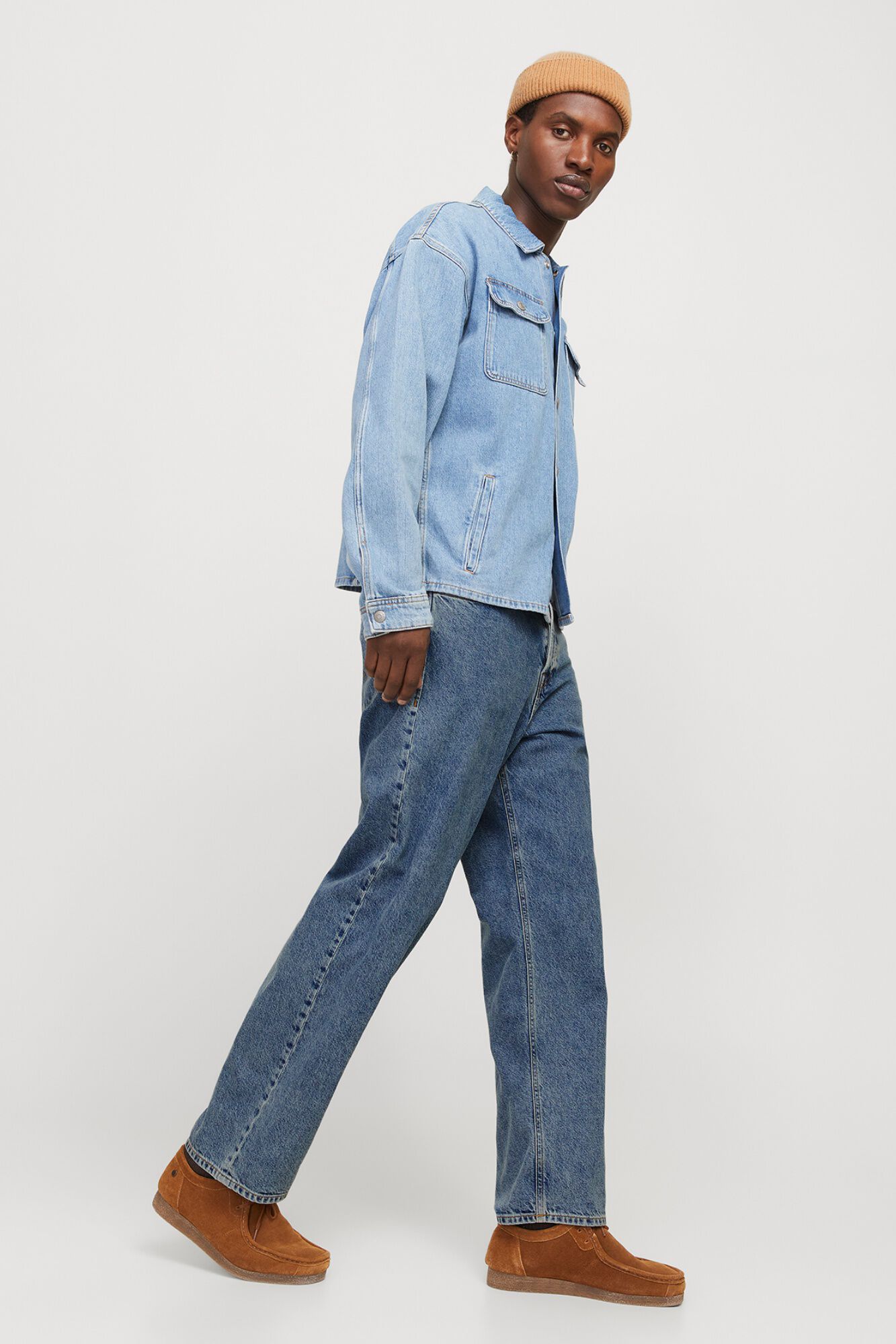 Jack & Jones Jeans baggy de tiro alto azul tinta