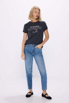 Springfield Playera gráfica gris