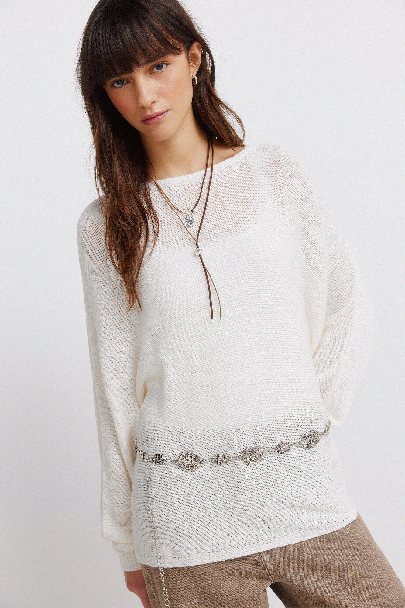 Springfield Cintur&oacute;n de cadenas estilo western