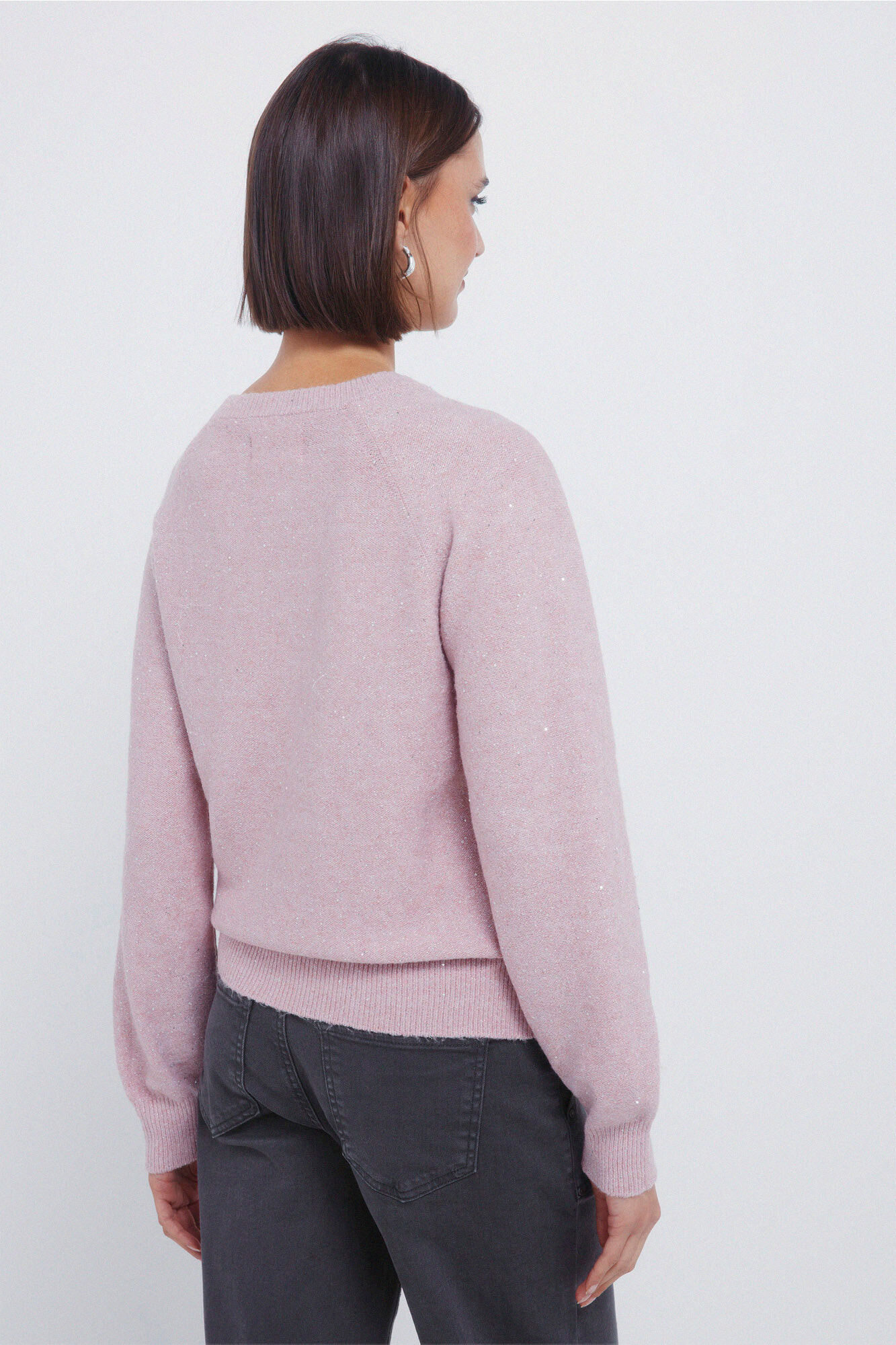 Springfield Jersey de lentejuelas rosa