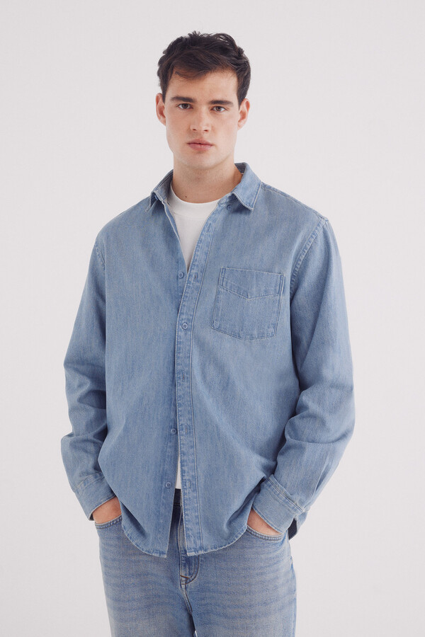 Springfield Camisa vaquera rosa