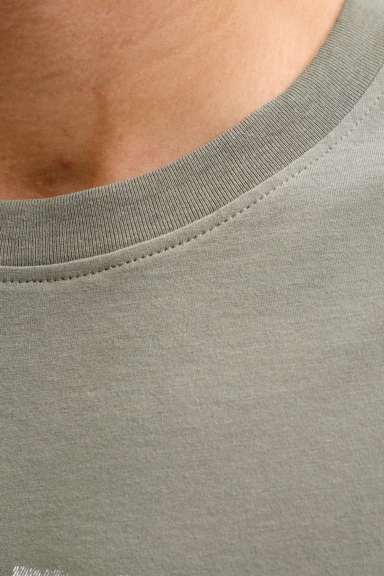 Jack & Jones Playera de manga corta con logo gris