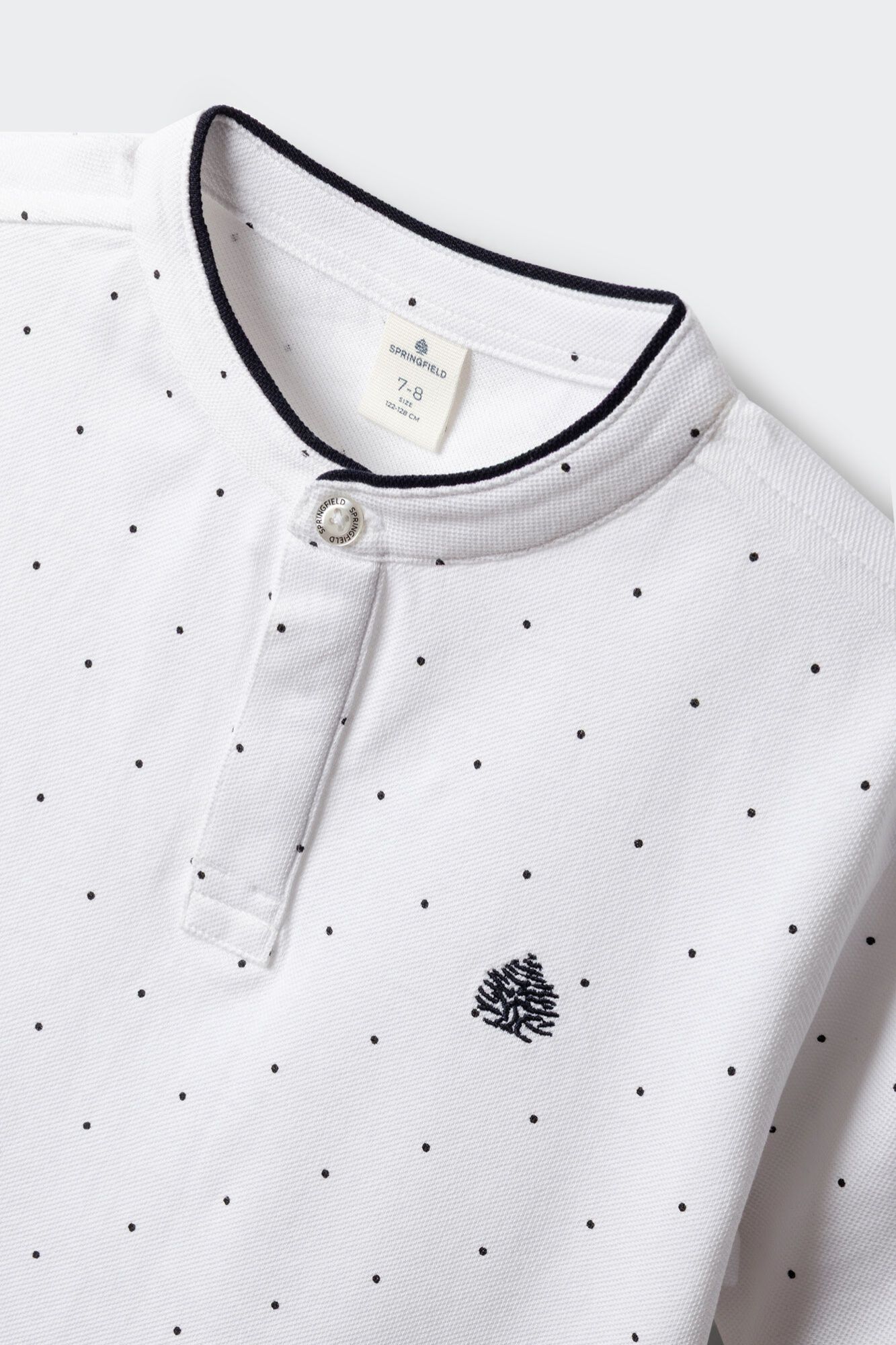 Springfield Kids Polo cuello mao de puntos para ni&ntilde;o natural