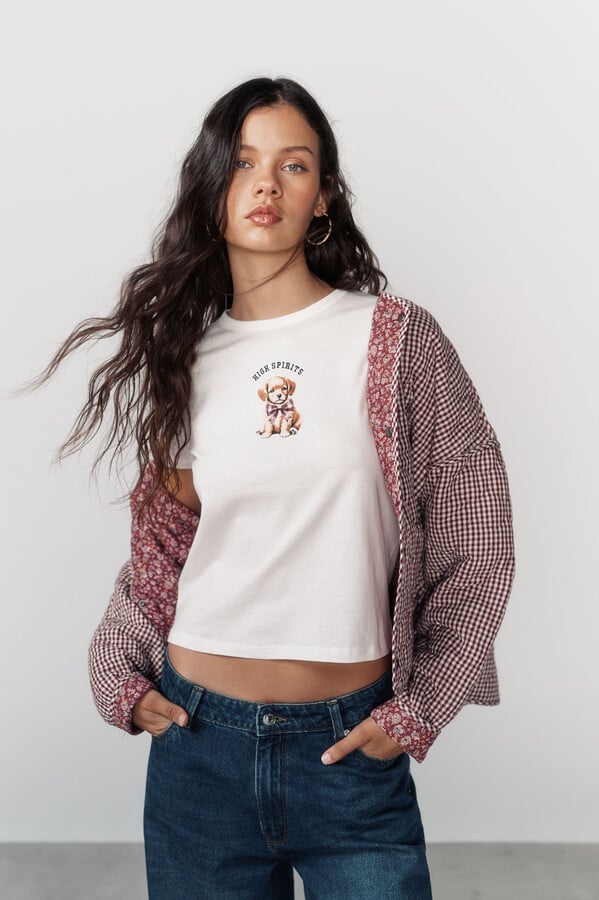 High Spirits Chamarra oxidada púrpura