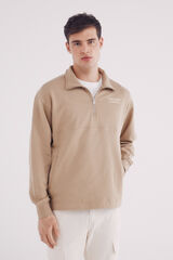 Springfield Sudadera camionero corte beige