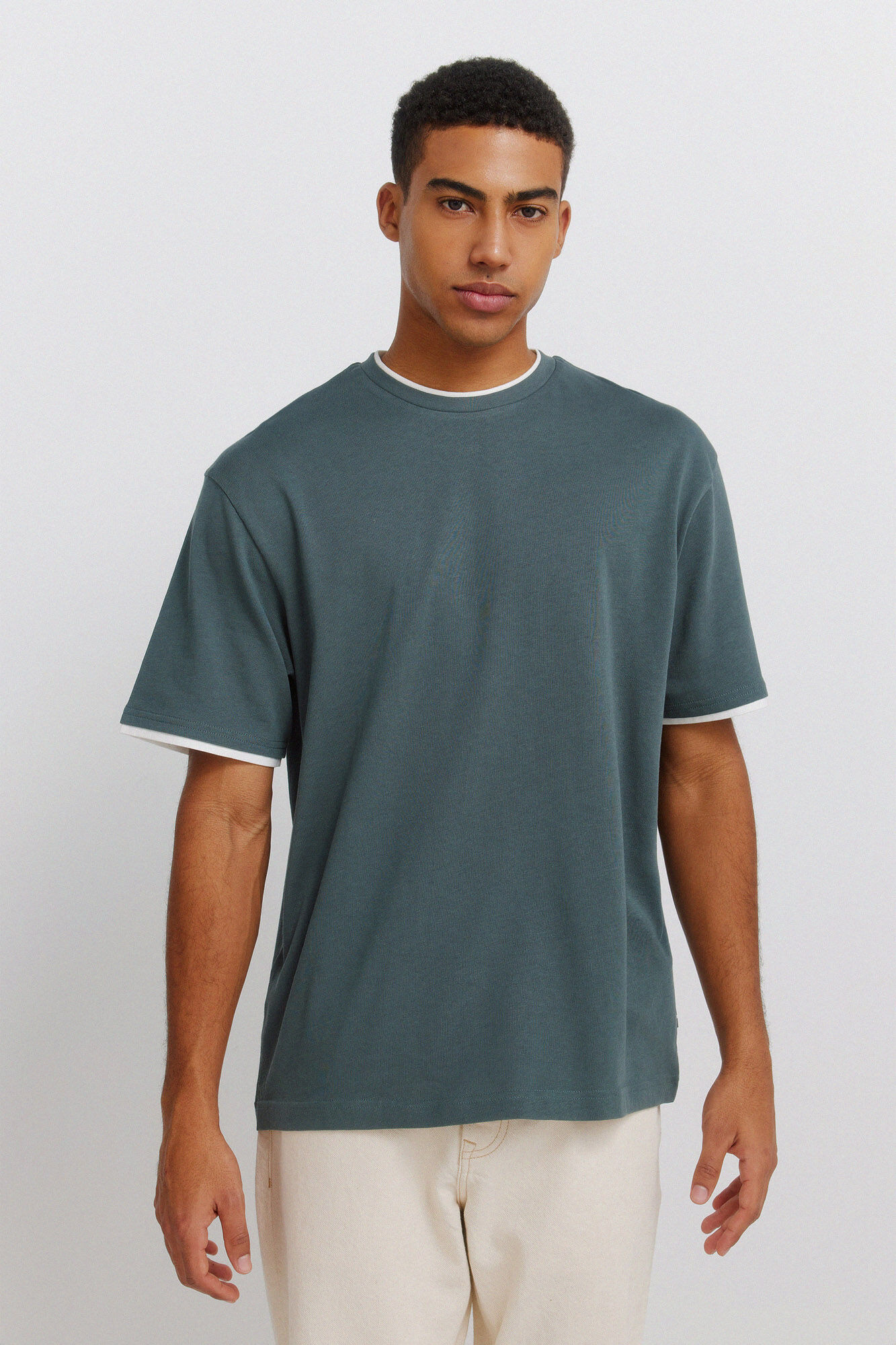 Springfield Playera cuello doble