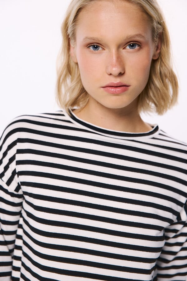 Springfield Playera a rayas negro