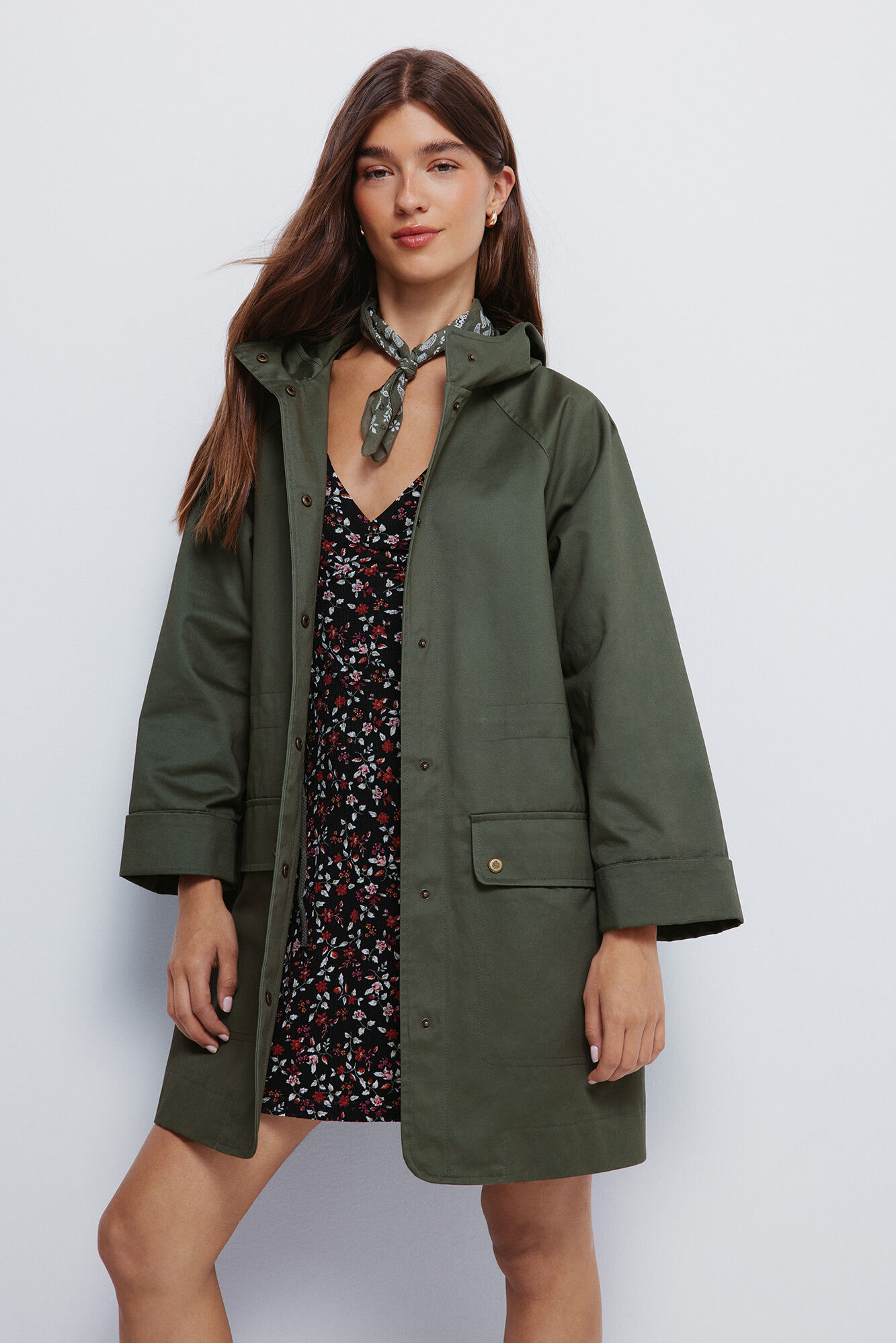 Springfield Parka con capucha de algod&oacute;n