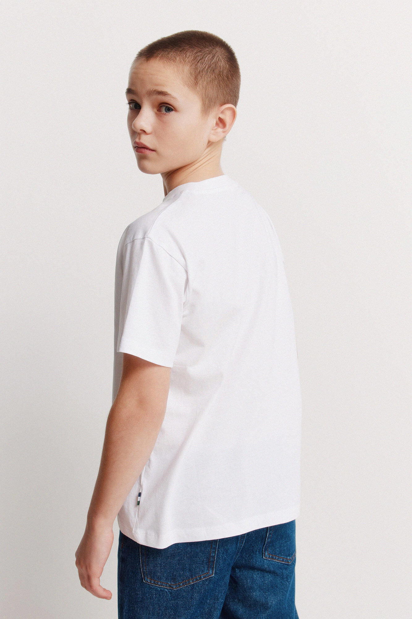 Springfield Kids Playera manga corta boxy para ni&ntilde;o natural