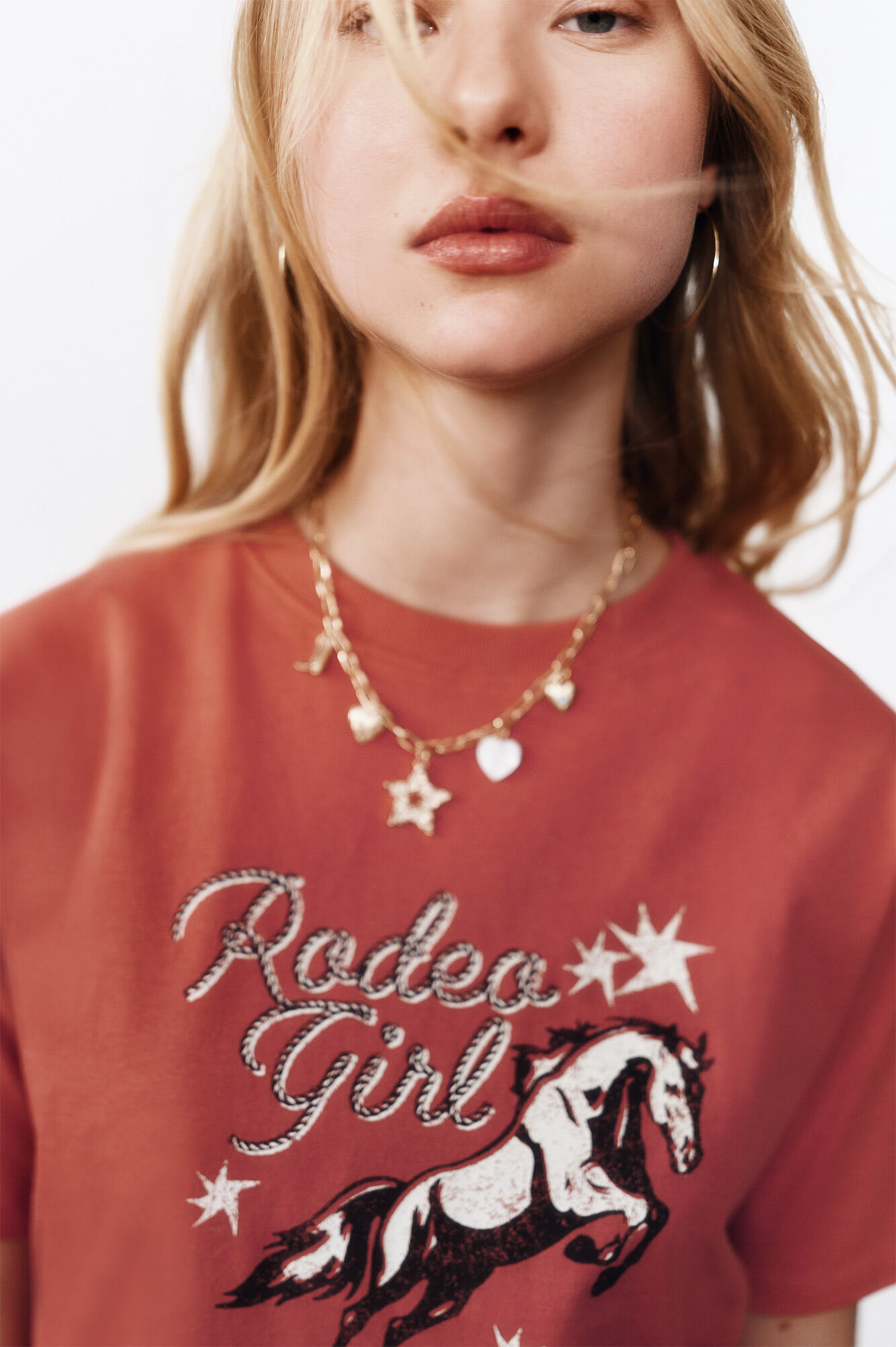 High Spirits Playera "Rodeo" rojo