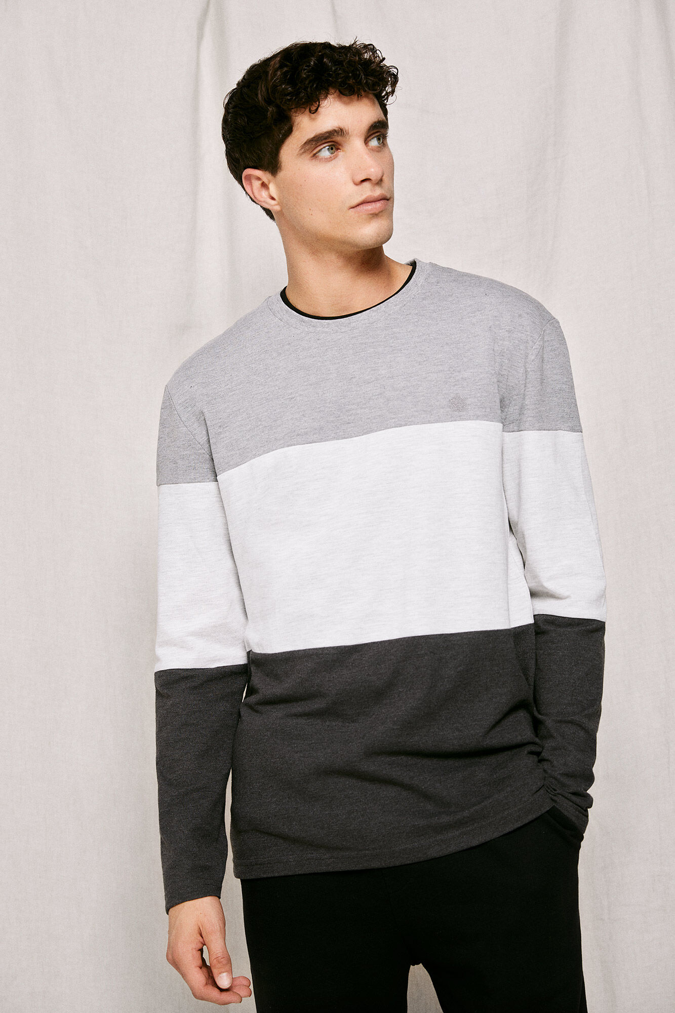 Springfield Playera color block gris