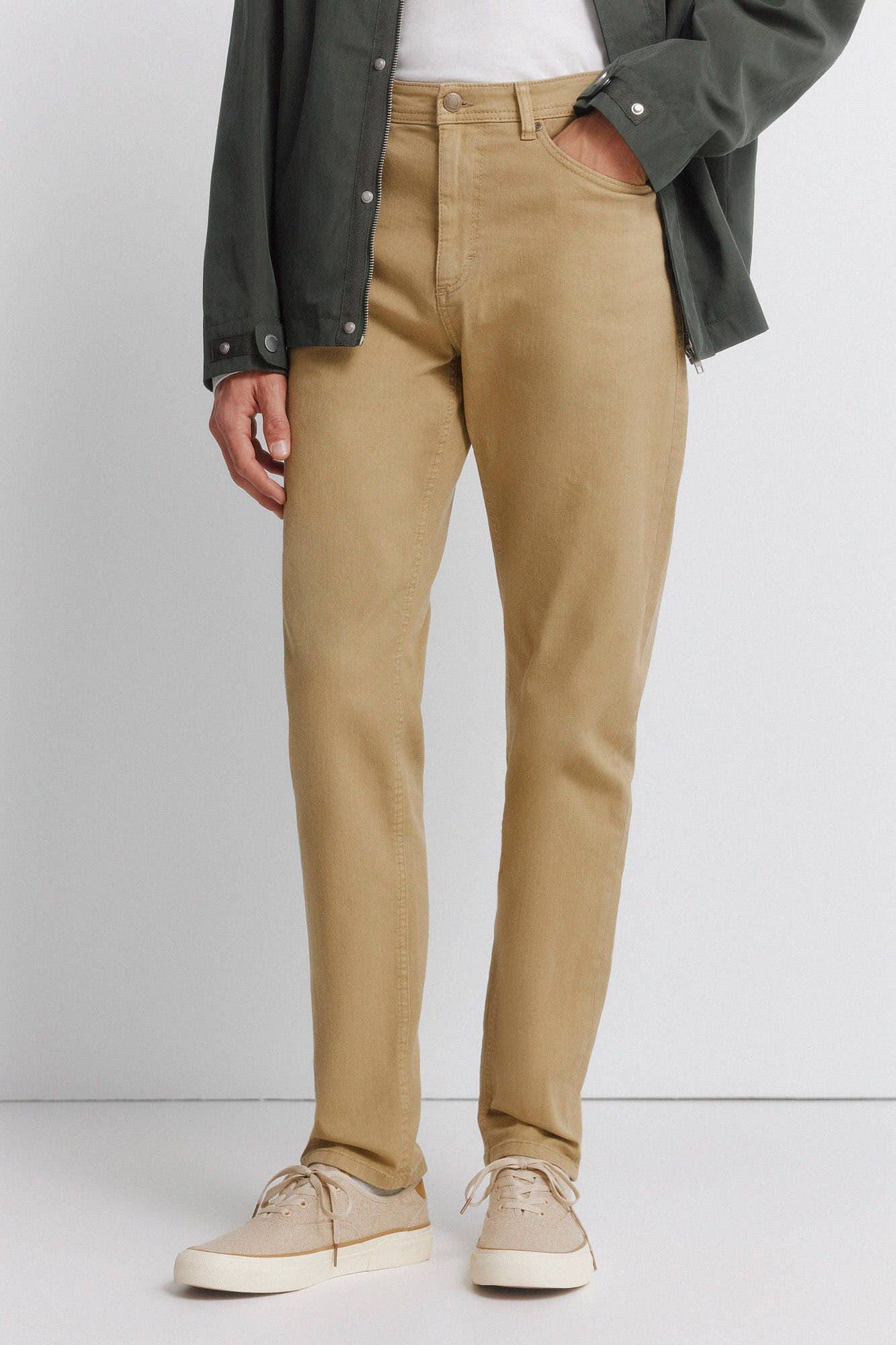 Springfield Pantal&oacute;n de 5 bolsillos lavado slim fit