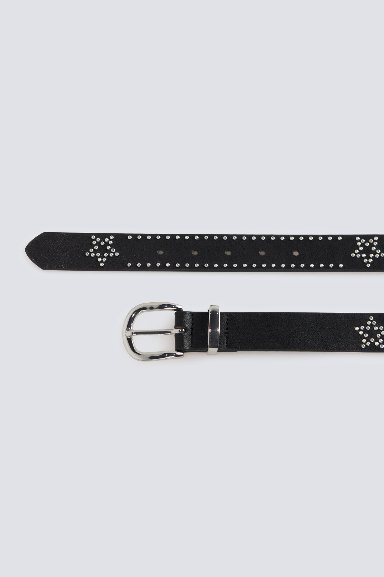 Springfield Cintur&oacute;n de tachas de estrellas negro