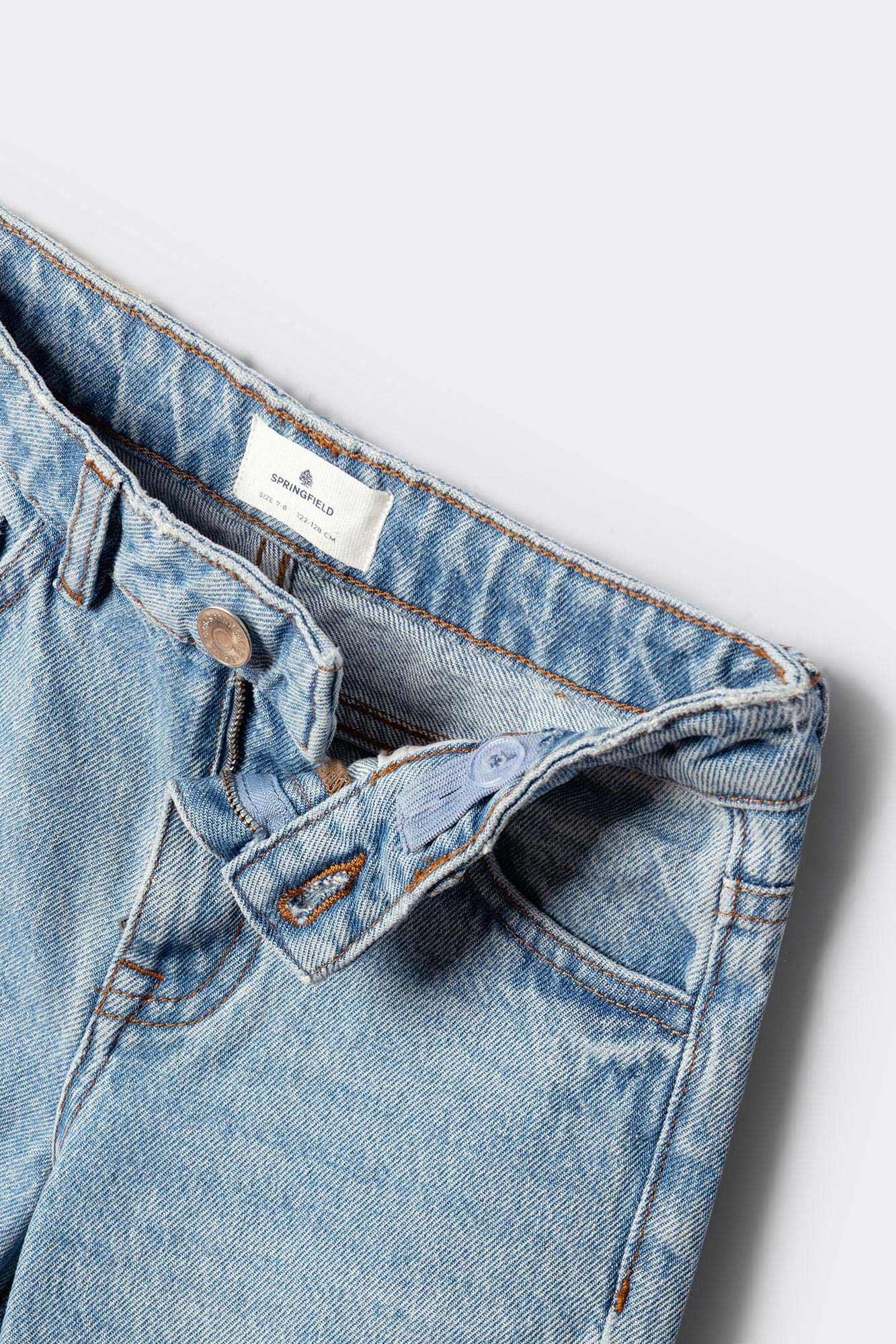 Springfield Kids Pantal&oacute;n ligero de denim para ni&ntilde;o azul indigo