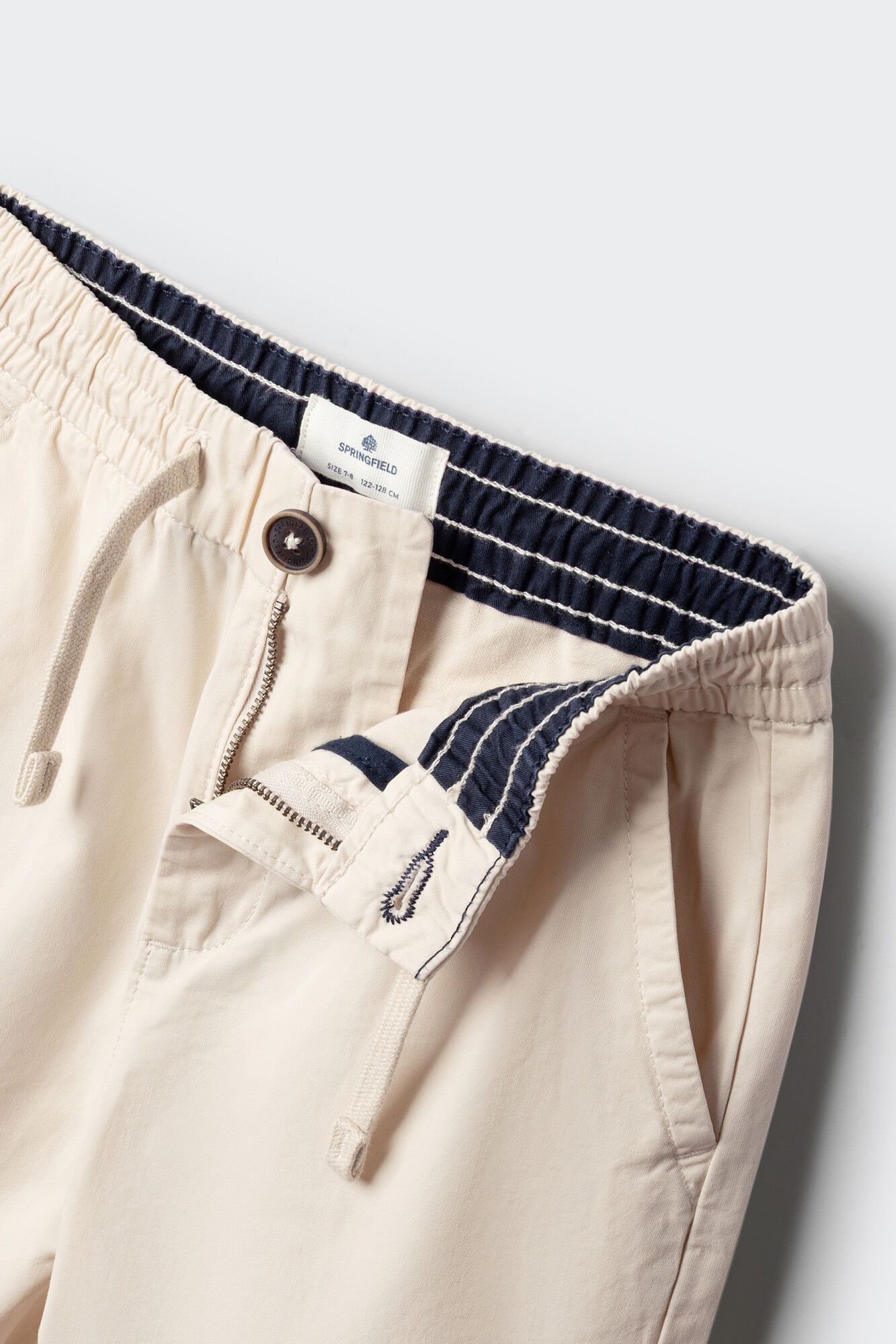 Springfield Kids Pantal&oacute;n chino cargo para ni&ntilde;o khaki