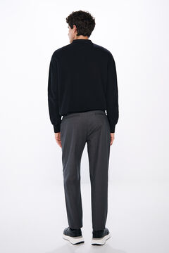 Springfield Pantalón chino vestir estructura bicolor gris