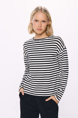 Springfield Playera a rayas negro