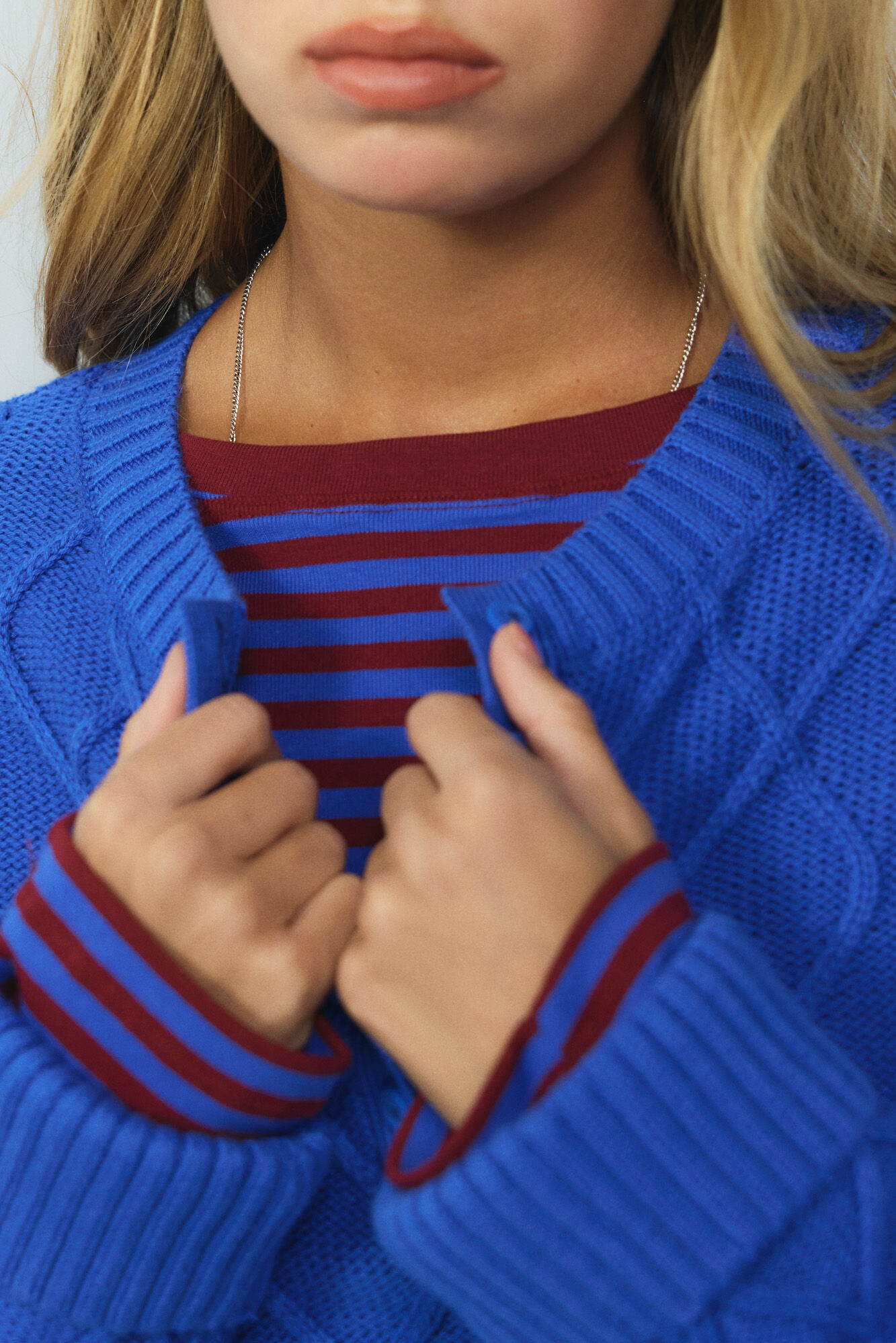 High Spirits Jersey Oxford azul