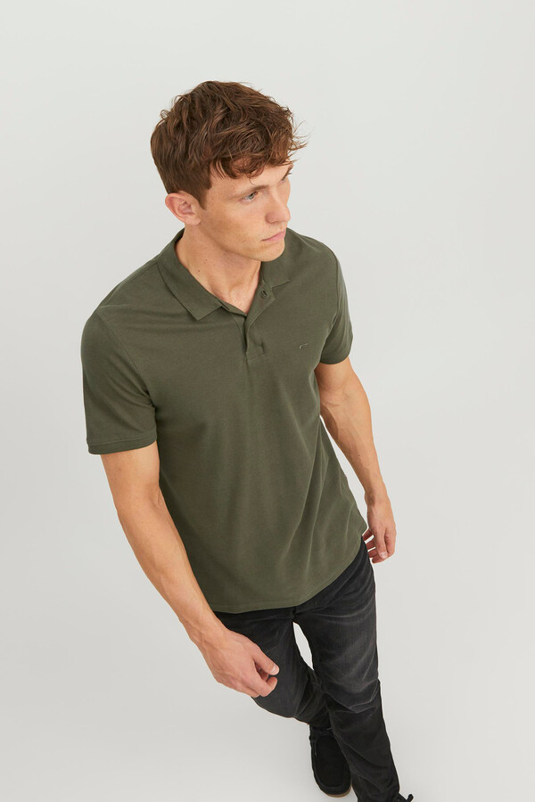 Jack & Jones Polo slim fit liso verde