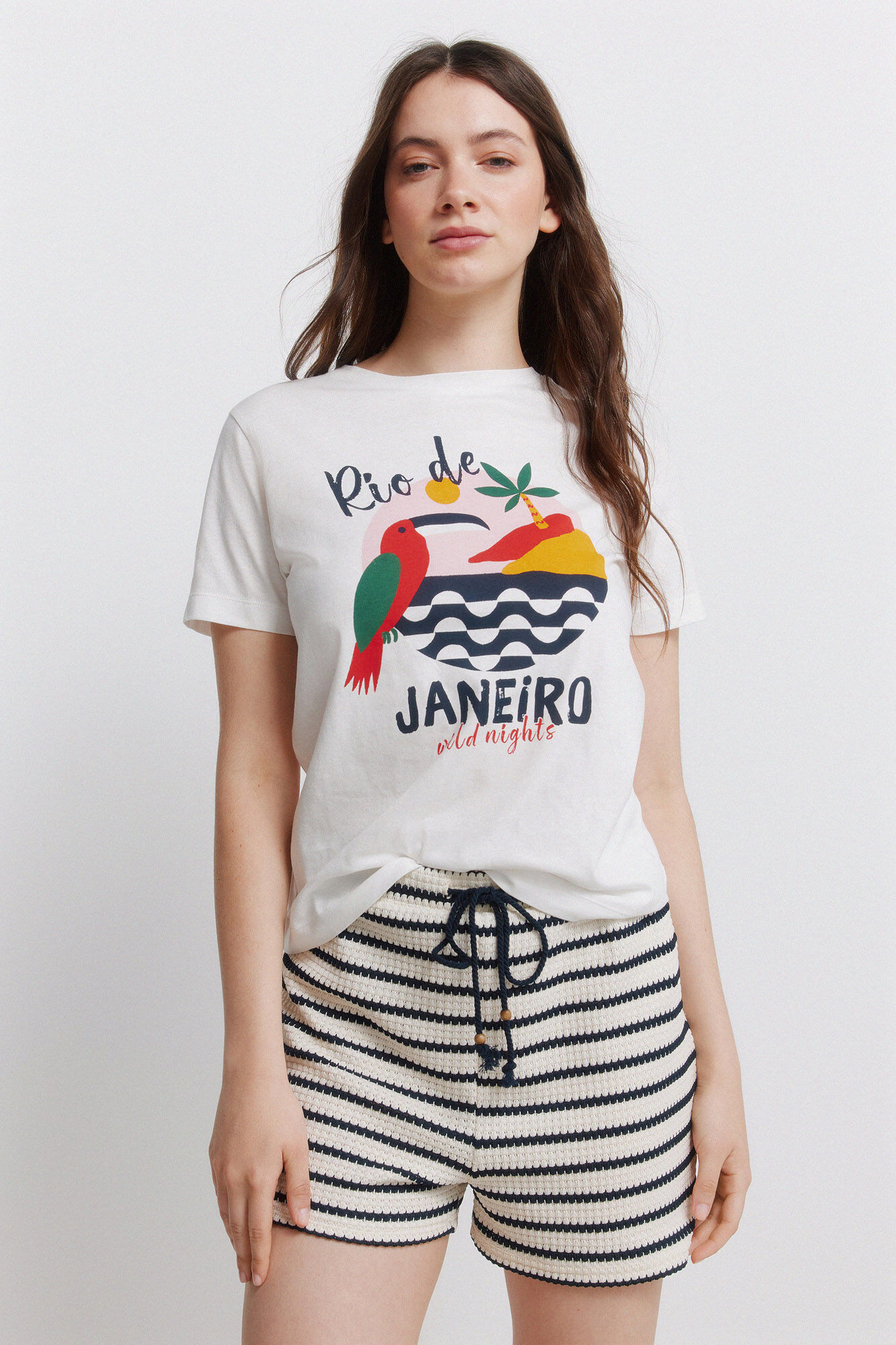 Springfield Playera "rio de janeiro" blanco