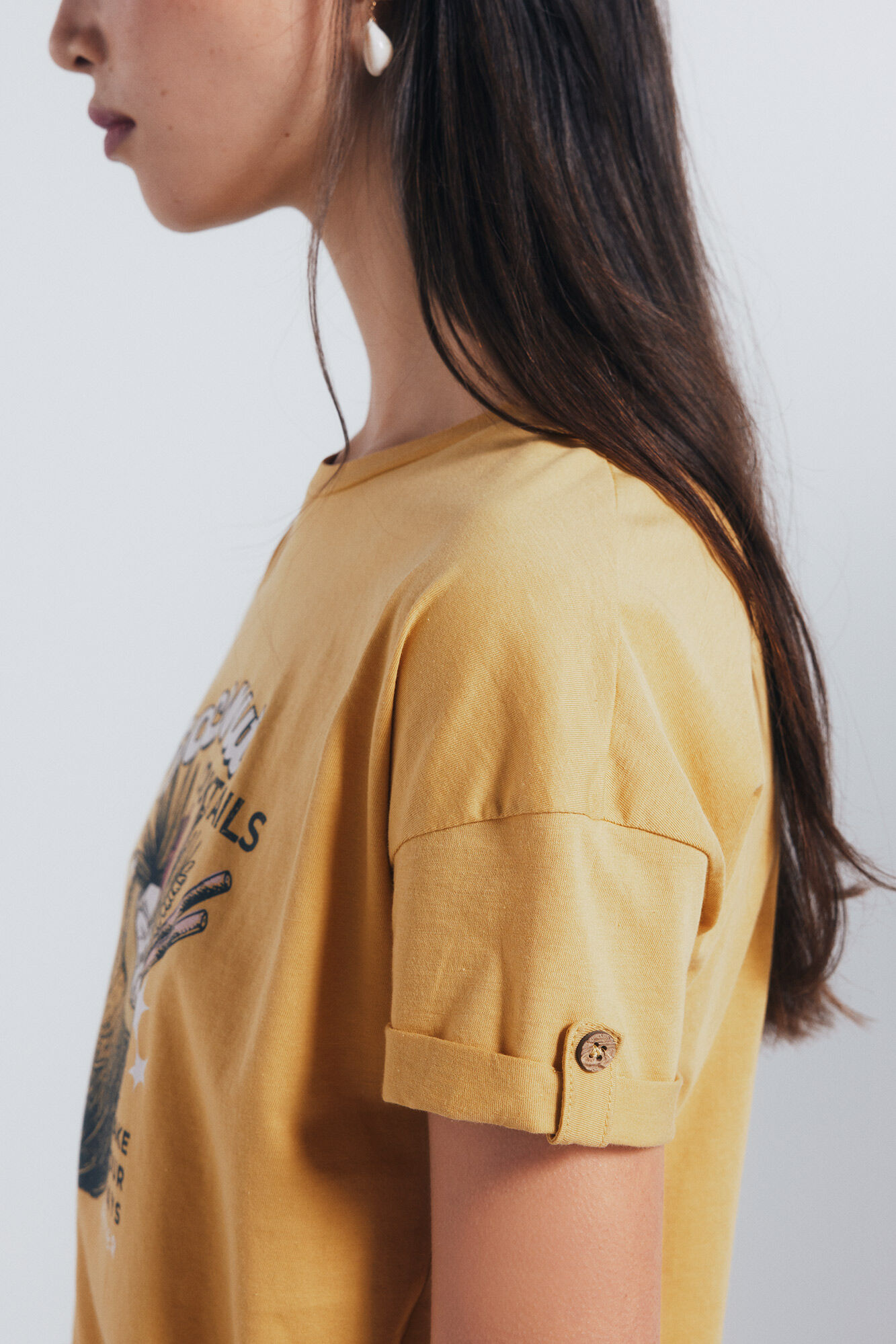 Springfield Playera gr&aacute;fica tropical estampado