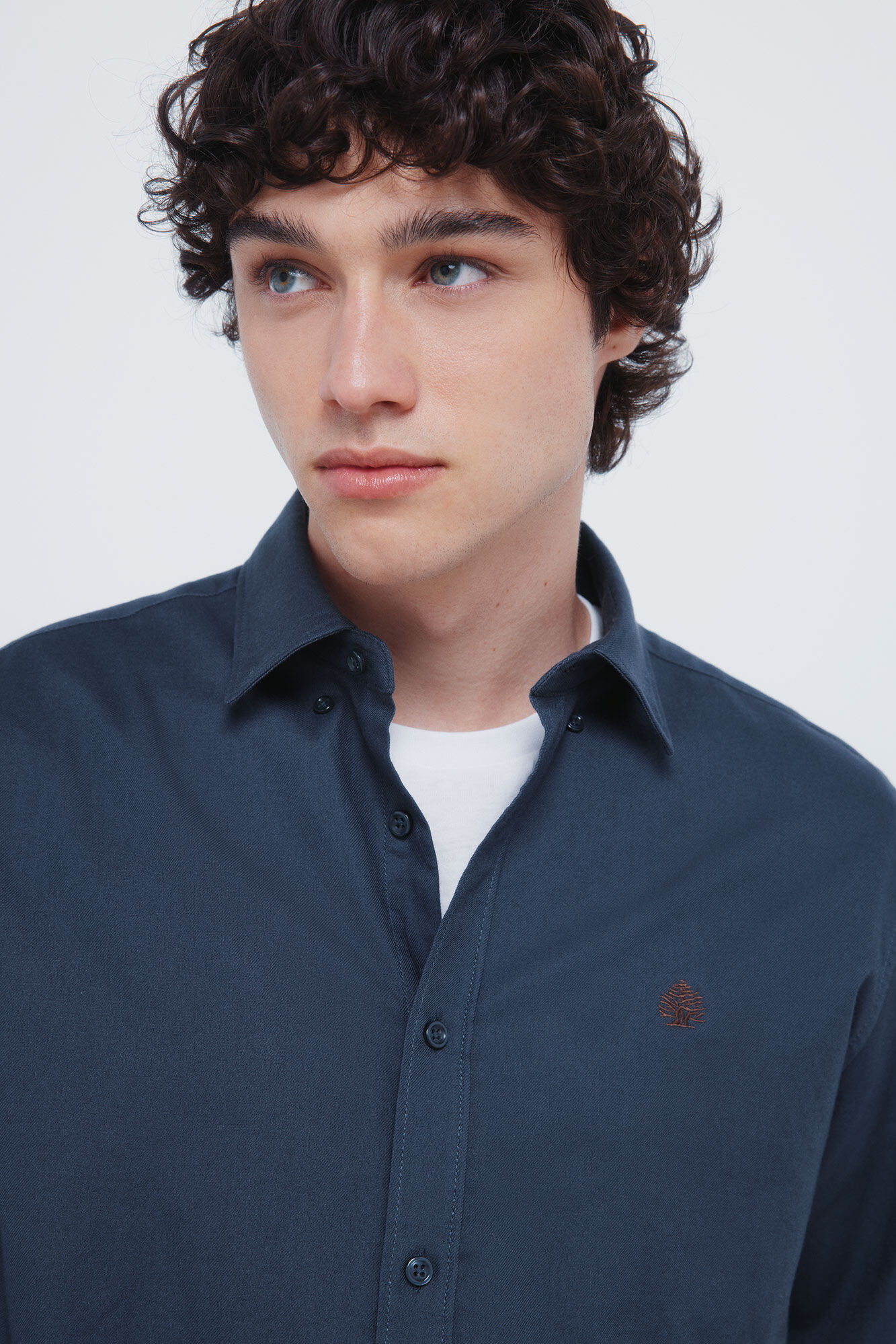 Springfield Camisa de franela con coderas