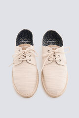 Springfield Alpargata r&uacute;stica con cordones beige