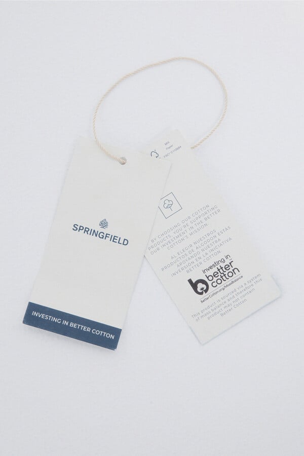 Springfield Camiseta doble tejido waffle verde