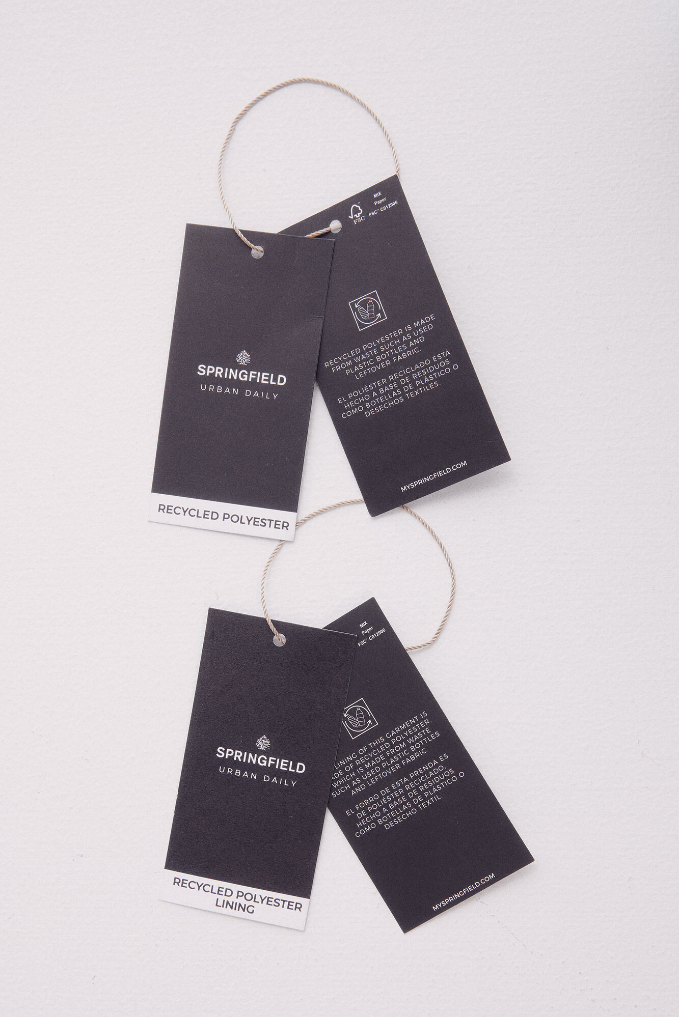 Springfield Chamarra efecto ante azul