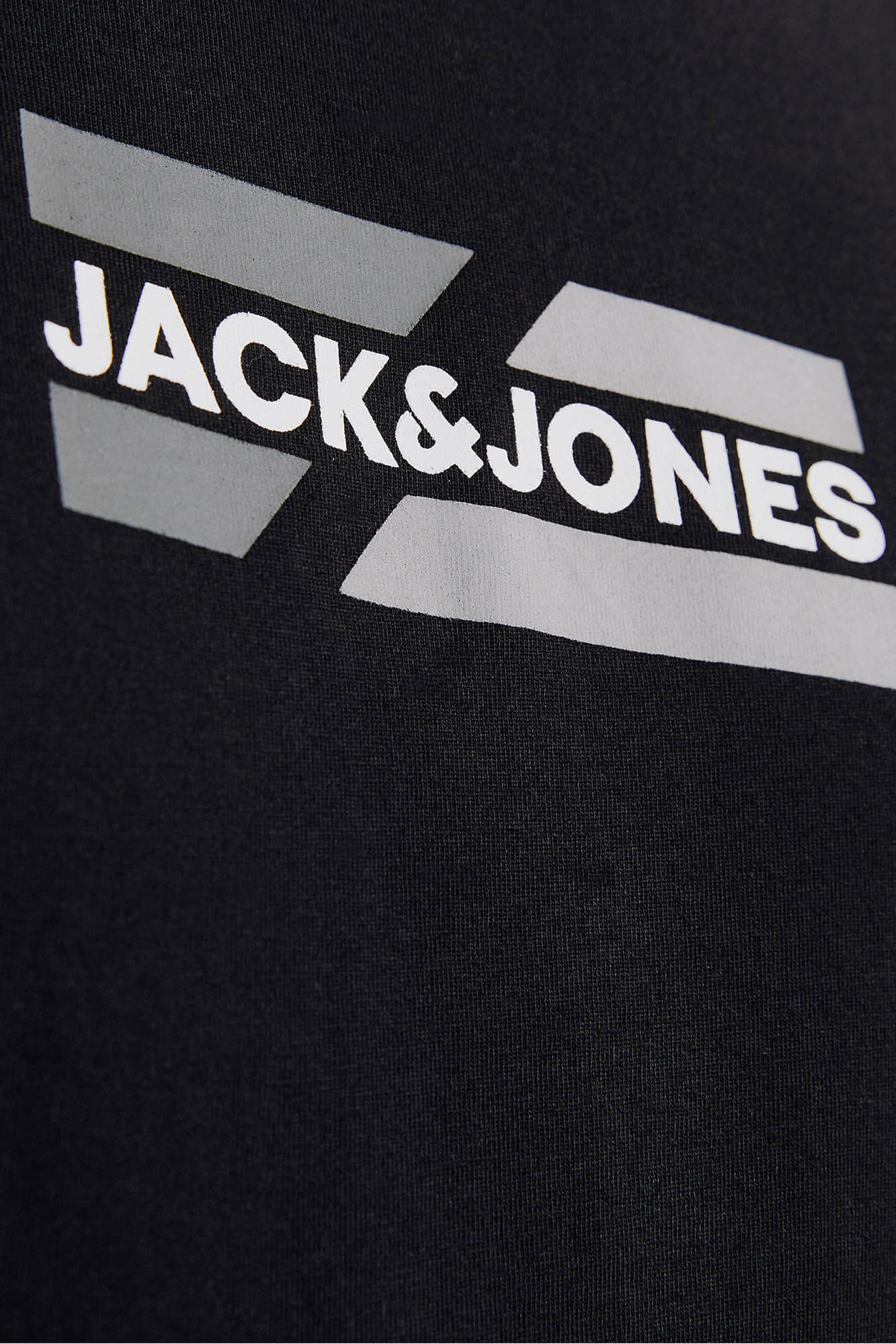 Jack & Jones Playera regular fit logo negro