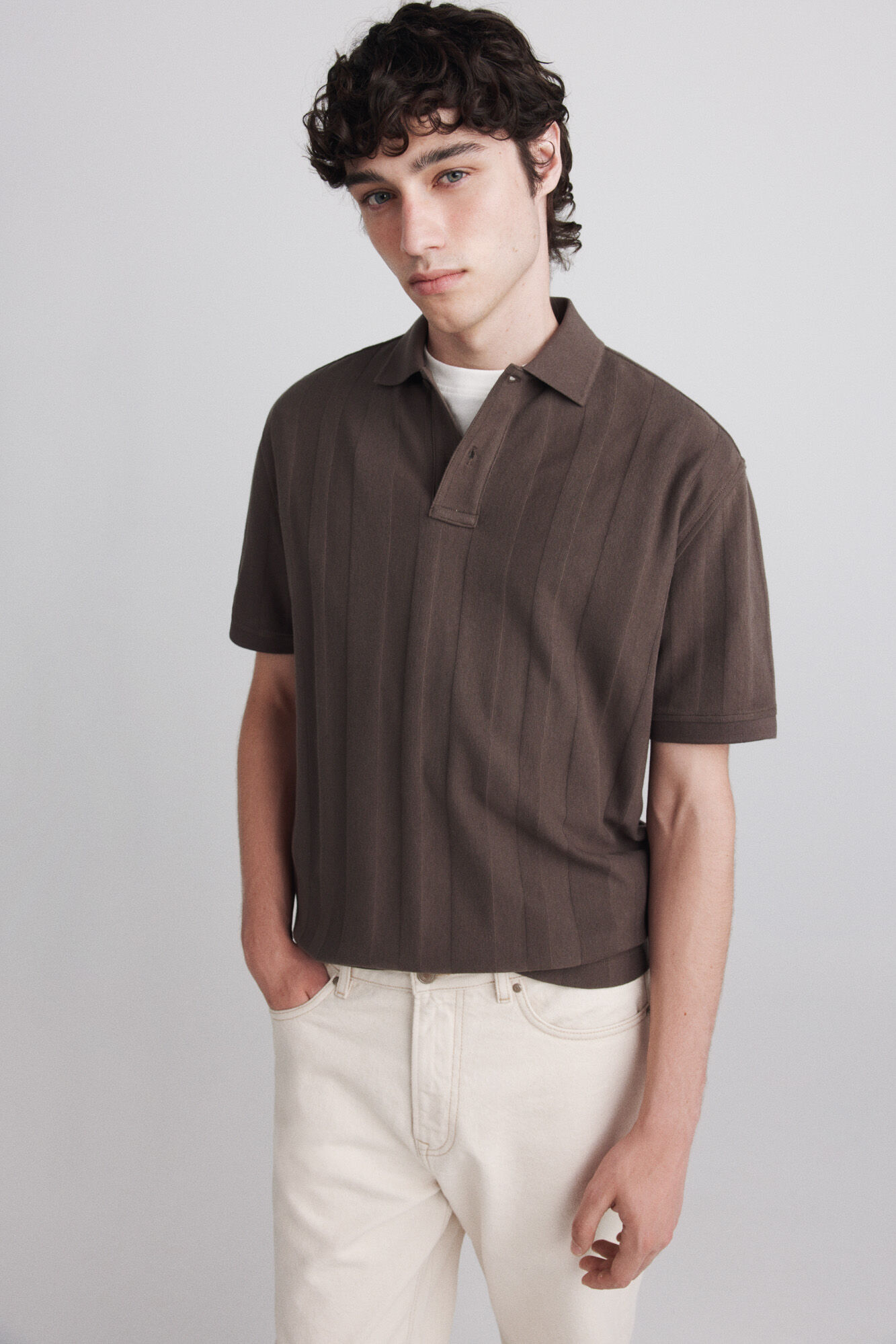 Springfield Polo de tejido regular fit