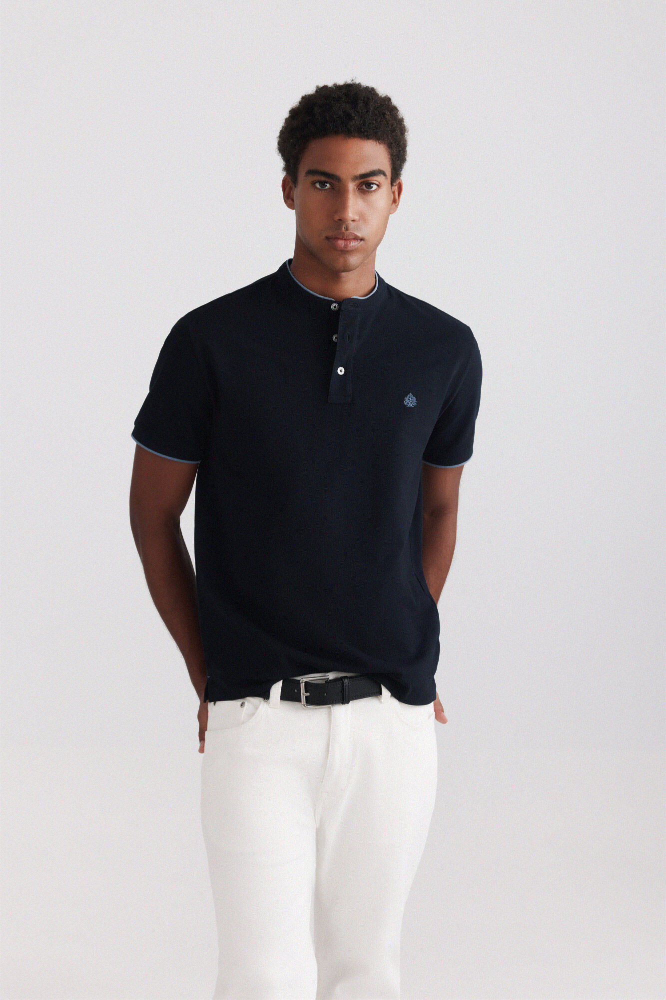 Springfield Polo de piqu&eacute; cuello mao slim fit