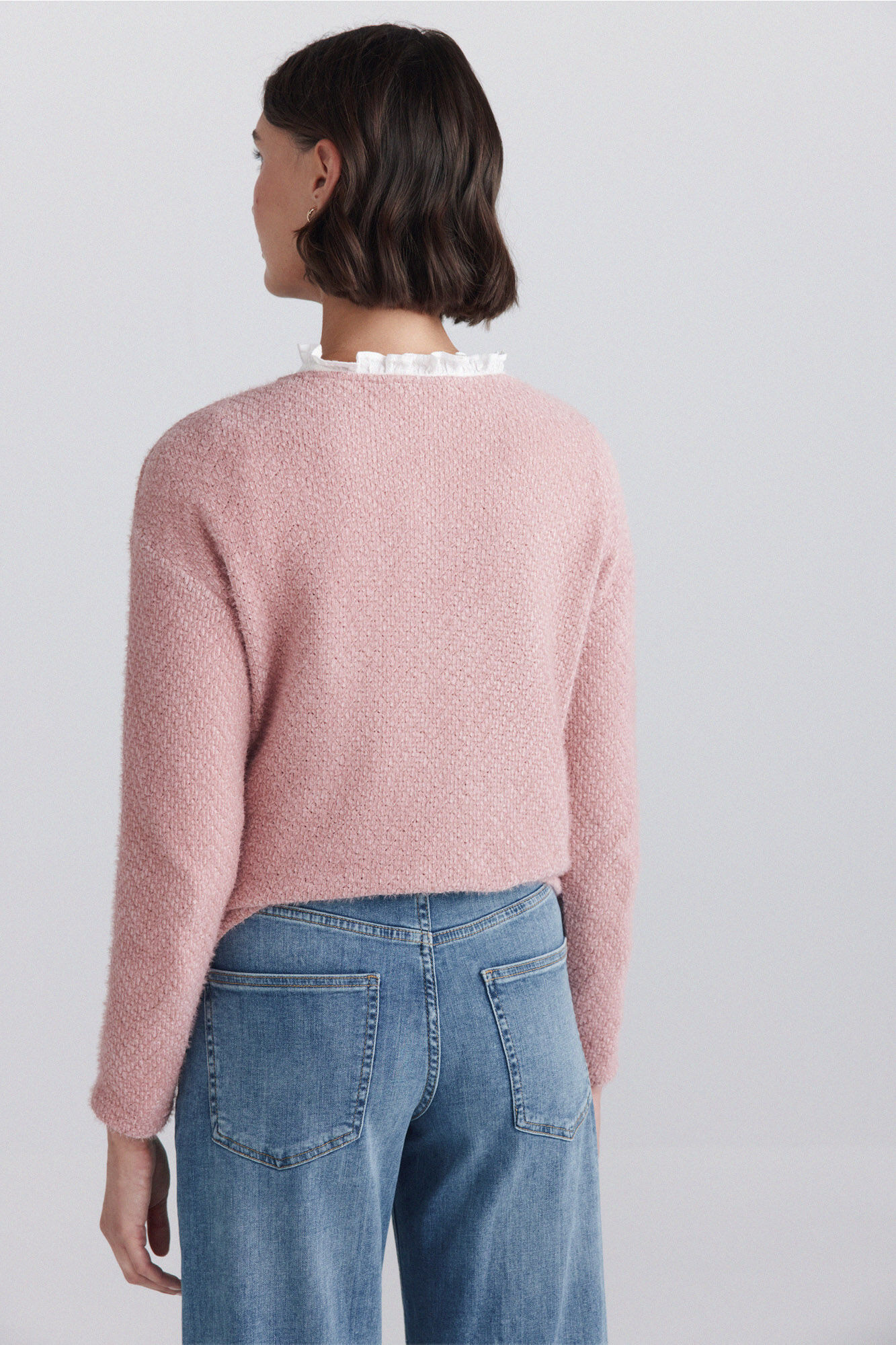 Springfield Su&eacute;ter b&aacute;sico liso rosa