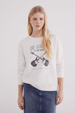 Springfield Sudadera gráfica beige