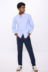 Springfield Pantalón slim fit color azulado
