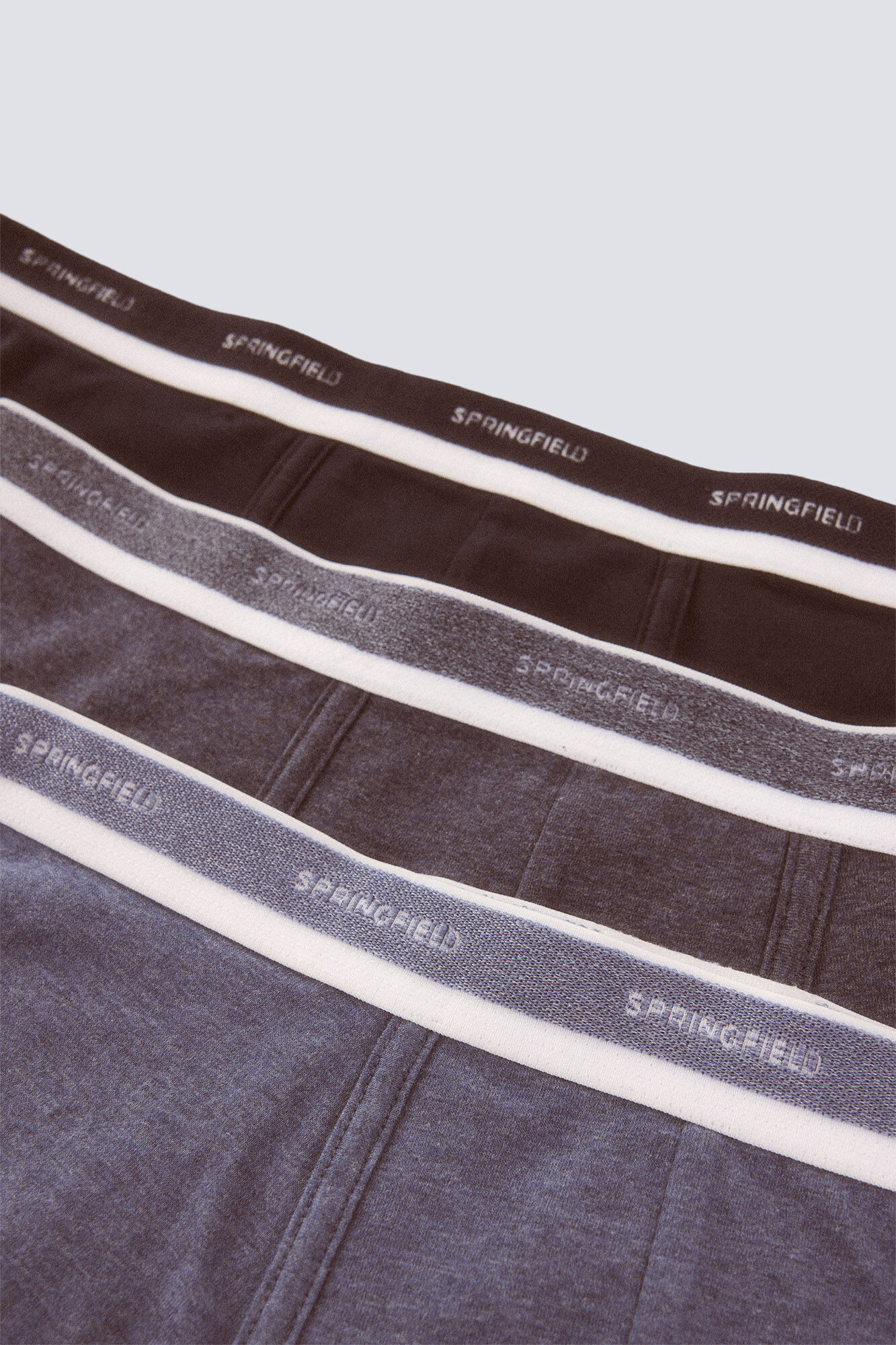 Springfield Pack 3 boxers b&aacute;sicos azul