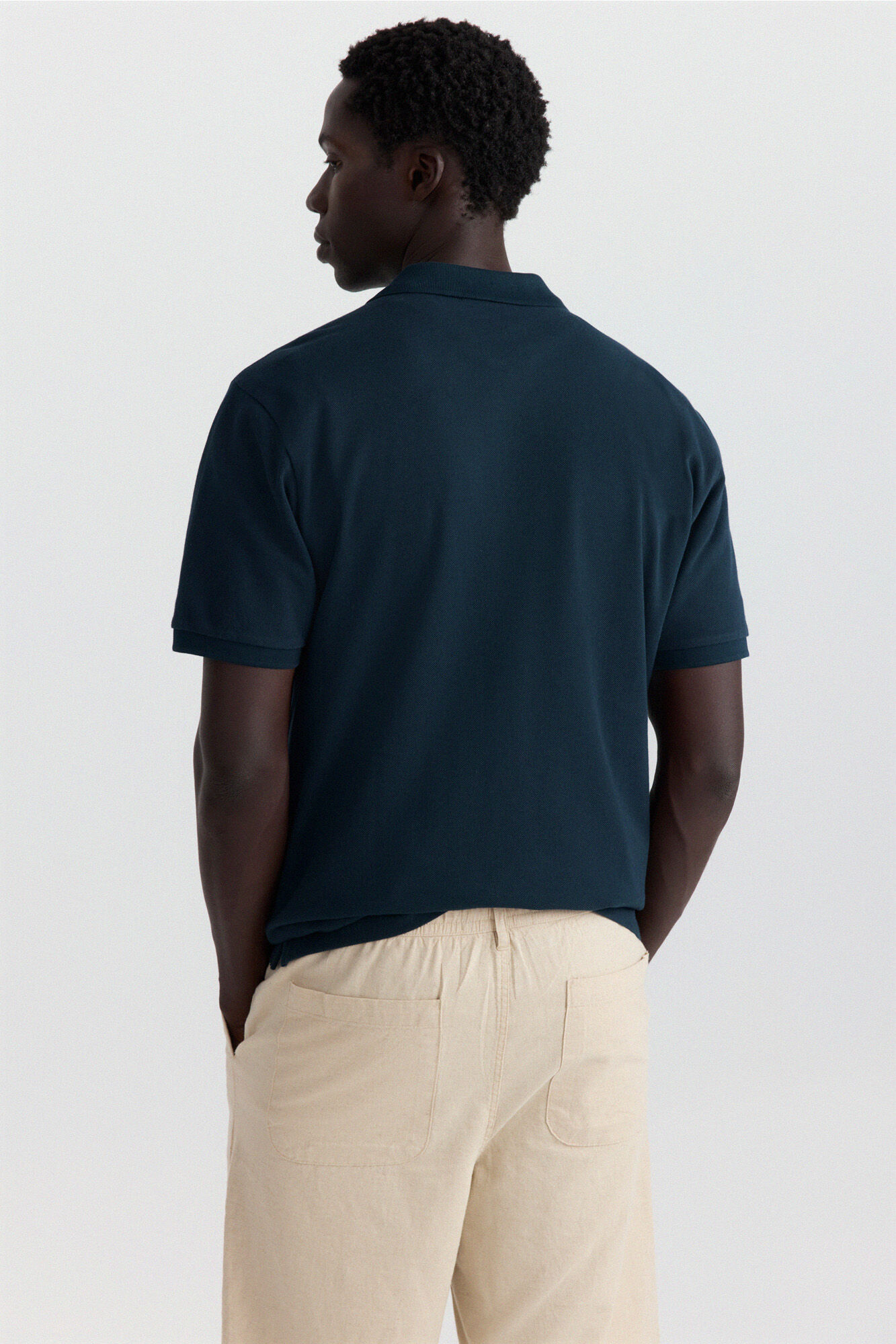 Springfield Polo de piqu&eacute; b&aacute;sico Springfield regular fit azul