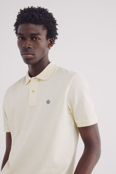 Springfield Polo piqué básico regular fit amarillo
