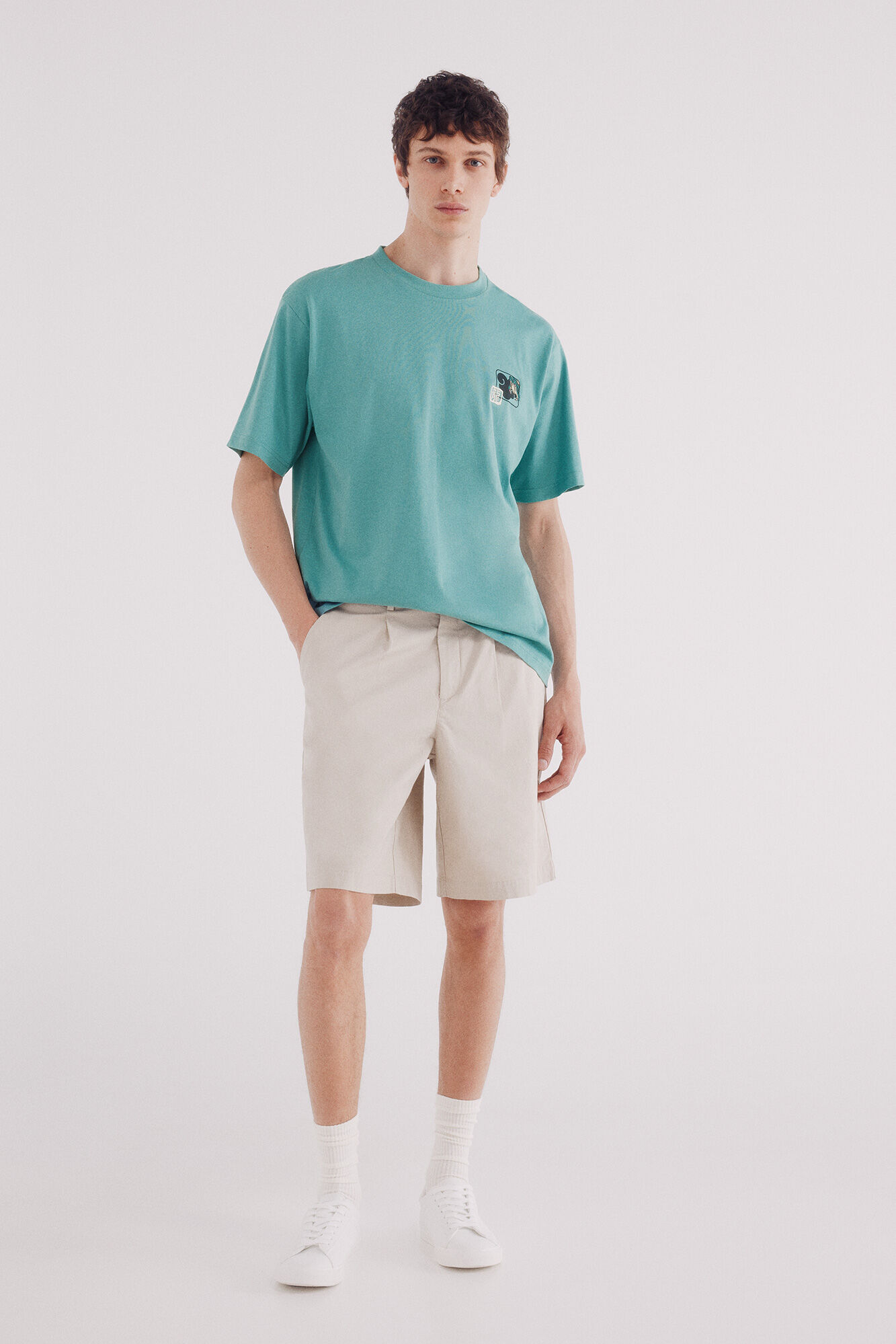 Springfield Camiseta drag&oacute;n verde