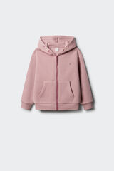 Springfield Sudadera cremallera niña rosa