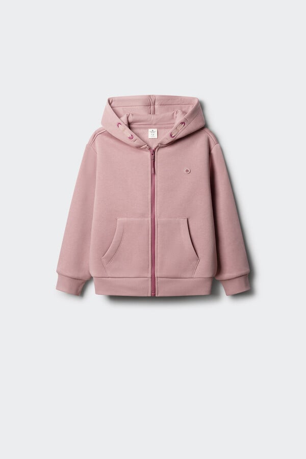 Springfield Kids Sudadera cremallera niña rosa