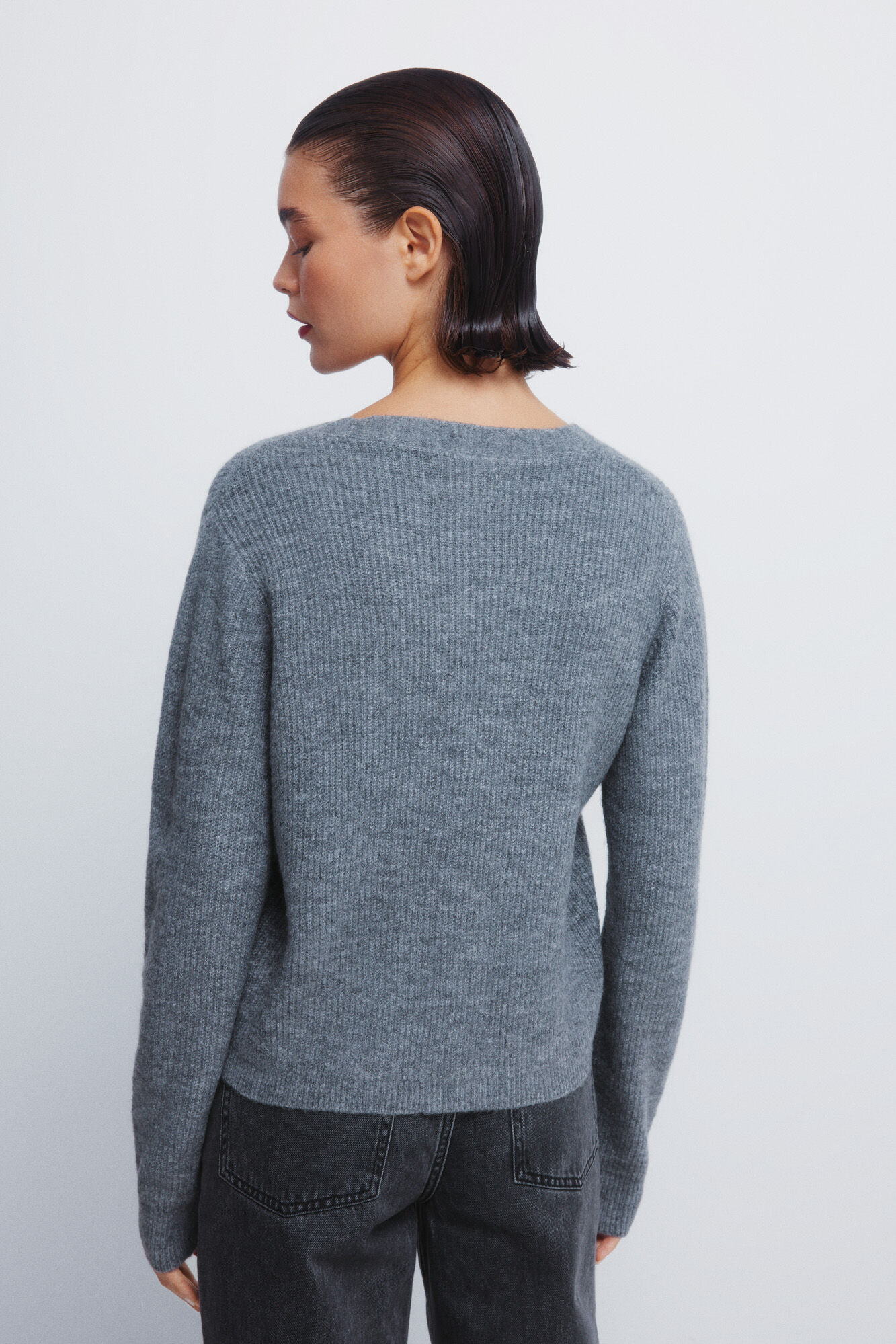 Springfield C&aacute;rdigan con lazos de purpurina gris