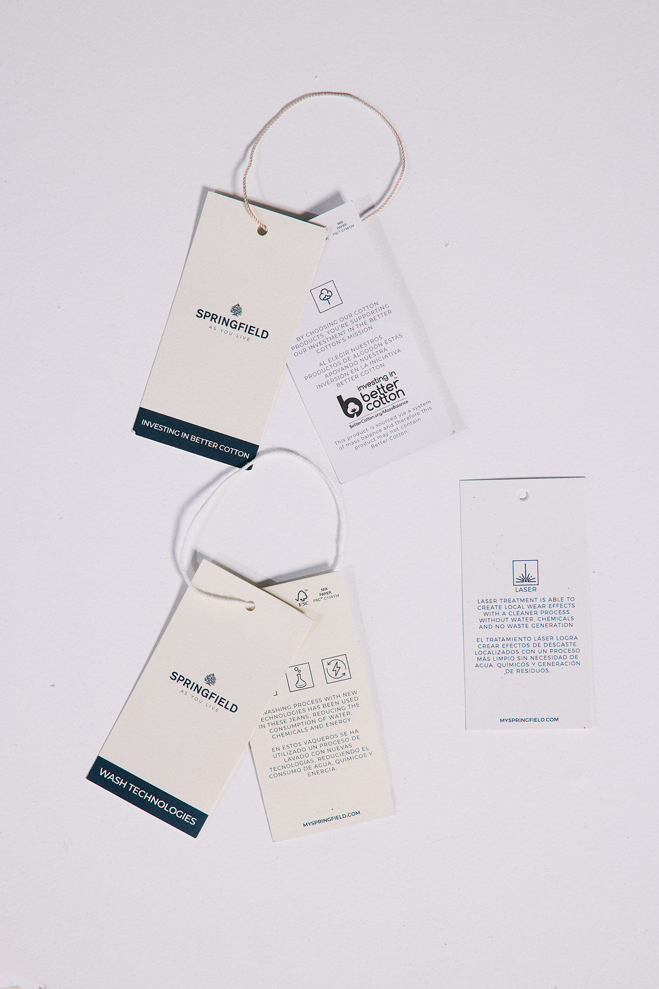 Springfield Vaquero skinny fit negro gris