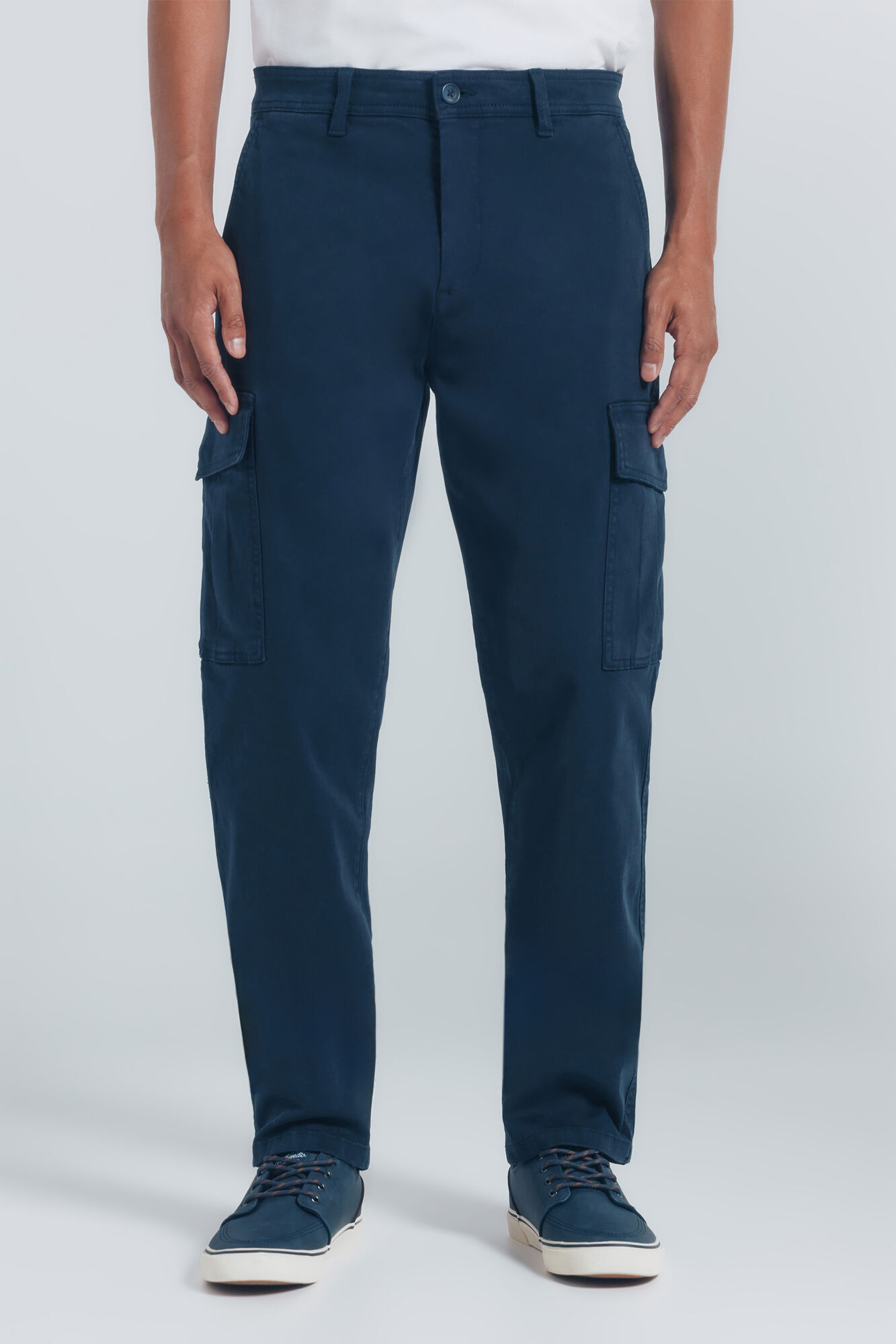 Springfield Pantal&oacute;n cargo casual de corte entallado