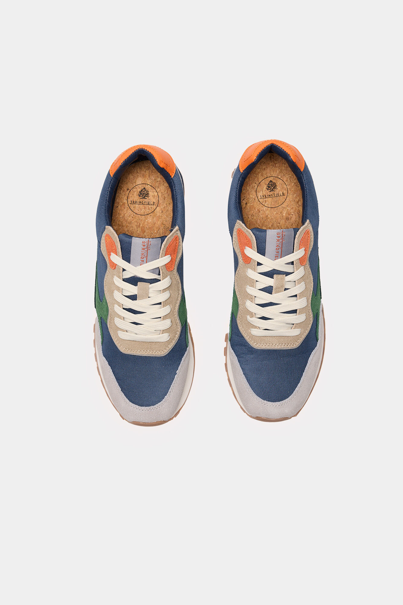 Springfield Zapatilla deportiva piel multicolor