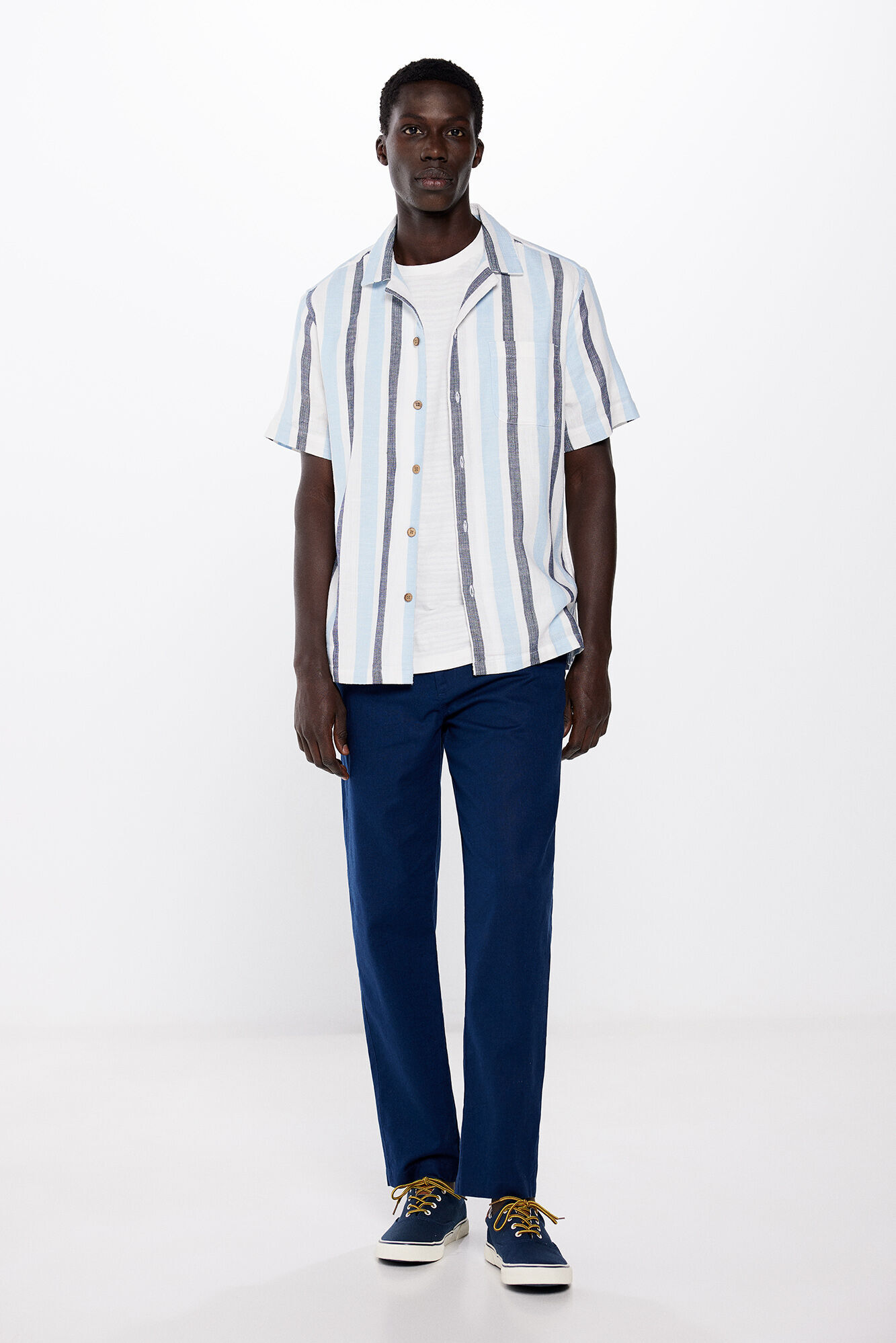 Pantalones lino hombre springfield best sale